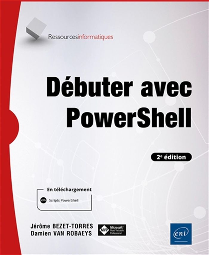 Couverture du livre « Débuter avec PowerShell » de Collectif, librairie Les Contes Infusés à Corte