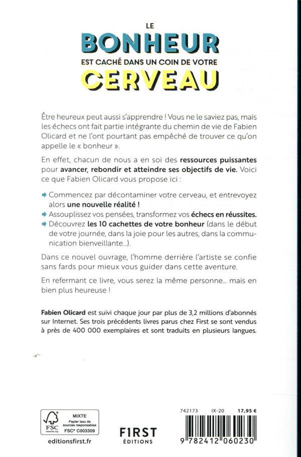 Quatrième de couverture de « Le bonheur est caché dans un coin de votre cerveau »