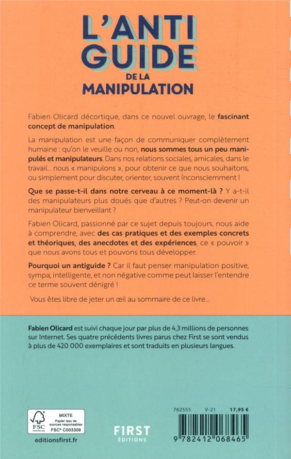 Quatrième de couverture de « L'antiguide de la manipulation »