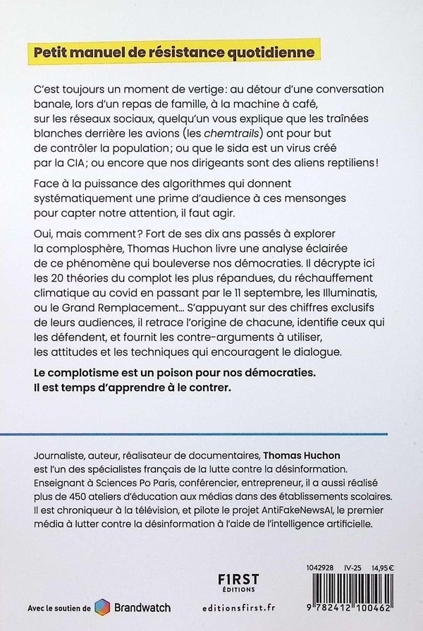 Quatrième de couverture de « Résister aux fake news »