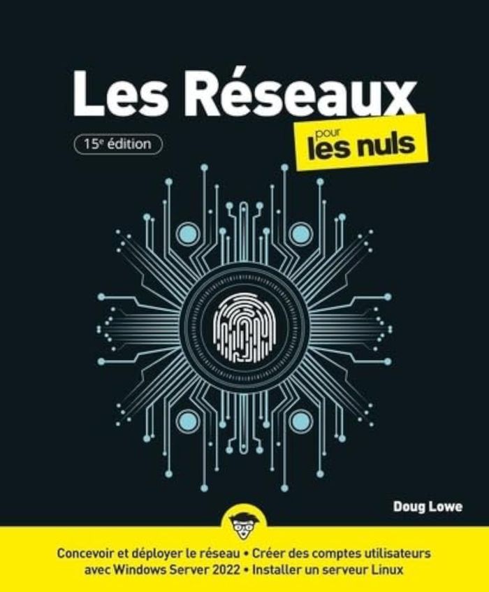 Couverture du livre « Les réseaux pour les nuls » de Doug Lowe, librairie Les Contes Infusés à Corte