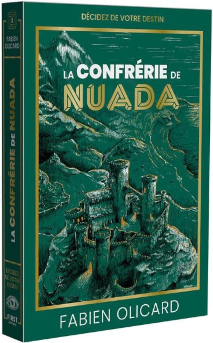 Couverture du livre « LA CONFRERIE DE NUADA - DECIDEZ DE VOTRE DESTIN - LA SAGA DE DAGDA », librairie Les Contes Infusés à Corte