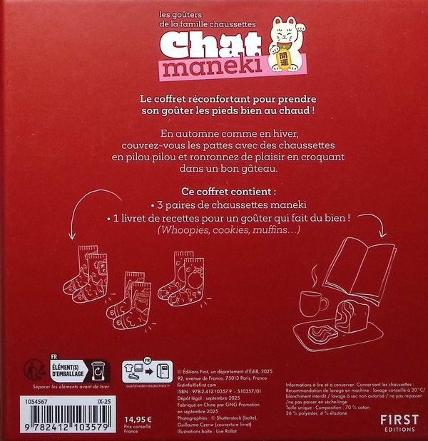 Quatrième de couverture de « COFFRET LES GOUTERS DE LA FAMILLE CHAT MANEKI, 2E ED. »