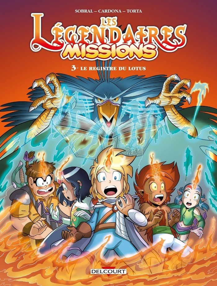 Couverture du livre « Le registre du lotus : d'après la série animée "Les légendaires"... » de Patrick Sobral, librairie Les Contes Infusés à Corte