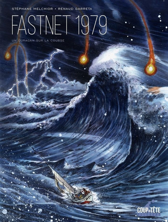 Couverture du livre « Fastnet 1979 : un ouragan sur la course », librairie Les Contes Infusés à Corte