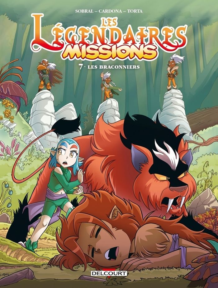 Couverture du livre « Les braconniers : d'après la série animée "Les légendaires"... » de Patrick Sobral, librairie Les Contes Infusés à Corte