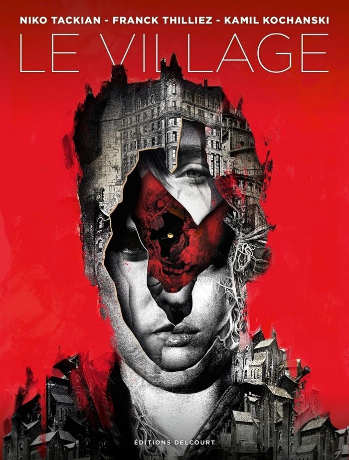 Couverture du livre « Le village » de Franck Thilliez, librairie Les Contes Infusés à Corte