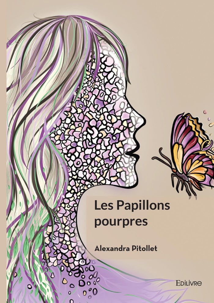 Couverture du livre « Les Papillons Pourpres » de Alexandra Pitollet, librairie Les Contes Infusés à Corte
