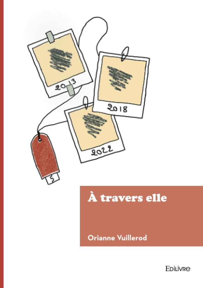 Couverture du livre « À travers elle » de Orianne Vuillerod, librairie Les Contes Infusés à Corte