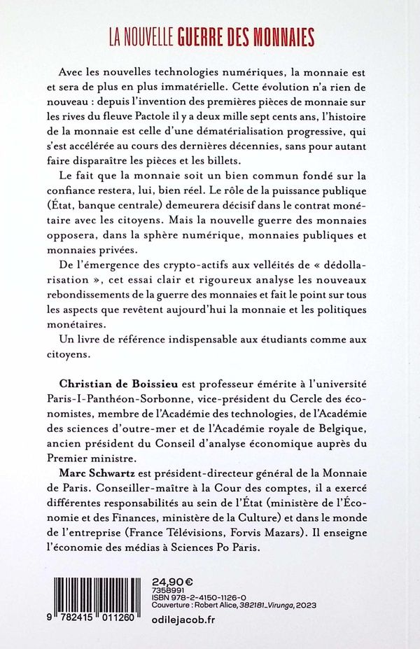 Quatrième de couverture de « La nouvelle guerre des monnaies »