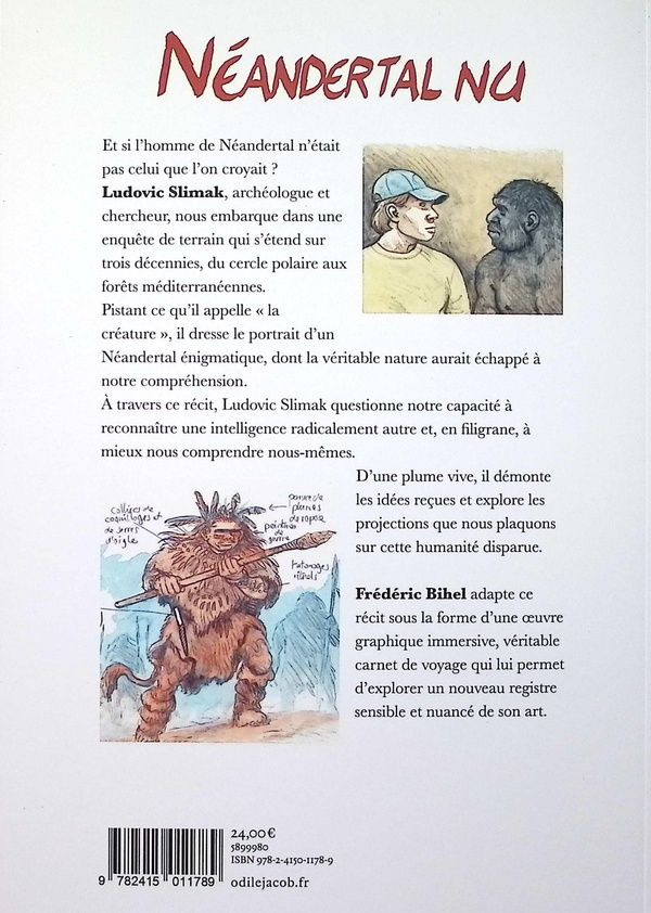 Quatrième de couverture de « Néandertal nu »