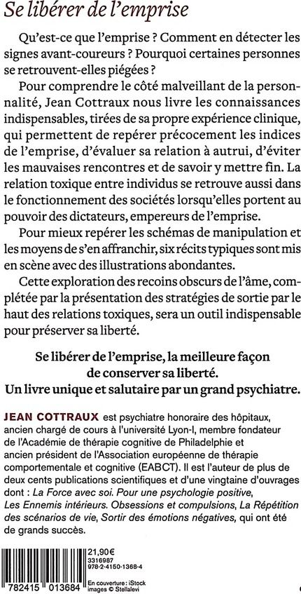 Quatrième de couverture de « Se libérer de l'emprise : et des personnalités toxiques »