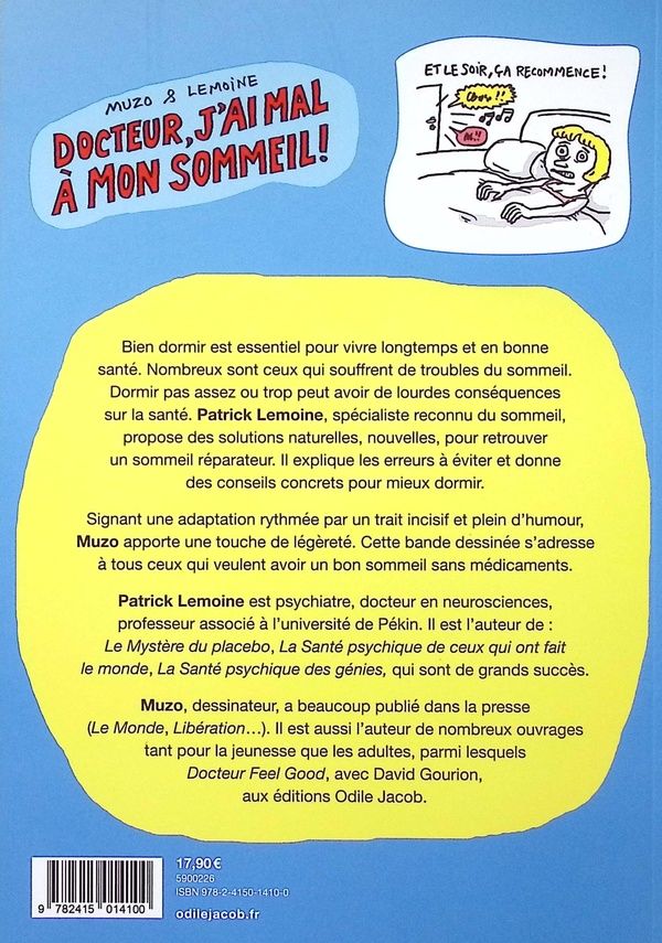 Quatrième de couverture de « Docteur, j'ai mal à mon sommeil »