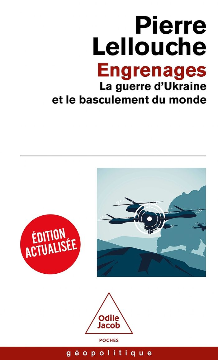 Couverture du livre « Engrenages : la guerre d'Ukraine et le basculement du monde » de Pierre Lellouche, librairie Les Contes Infusés à Corte