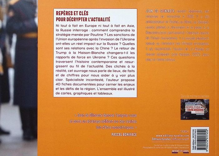 Quatrième de couverture de « Géopolitique de la Russie : 40 fiches illustrées pour comprendre le monde »