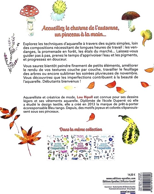 Quatrième de couverture de « Un automne flamboyant à l'aquarelle »