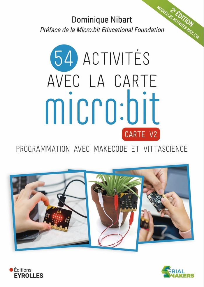 Couverture du livre « 54 activités avec la carte Micro:bit : carte V2 », librairie Les Contes Infusés à Corte
