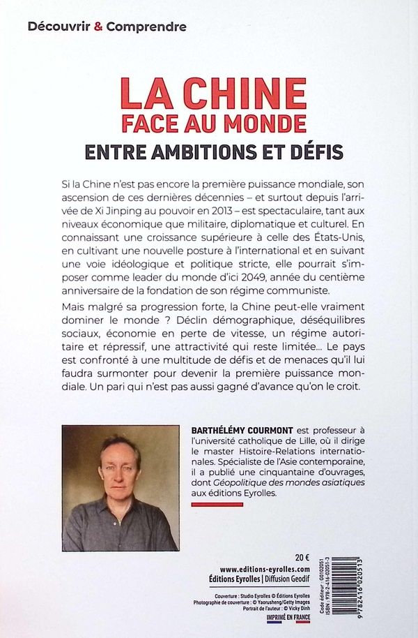 Quatrième de couverture de « La Chine face au monde, entre ambitions et défis »