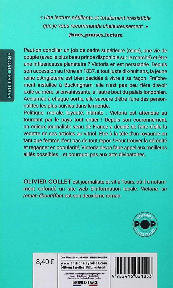 Quatrième de couverture de « Victoria : un roman ébouriffant »