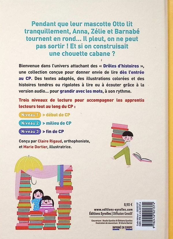 Quatrième de couverture de « Une drôle de cabane : début de CP, niveau 1 »