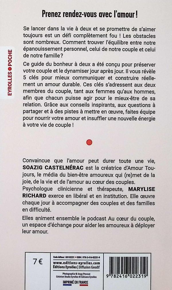 Quatrième de couverture de « Les 5 clés de l'amour durable : pour une connexion profonde, vraie et épanouissante »
