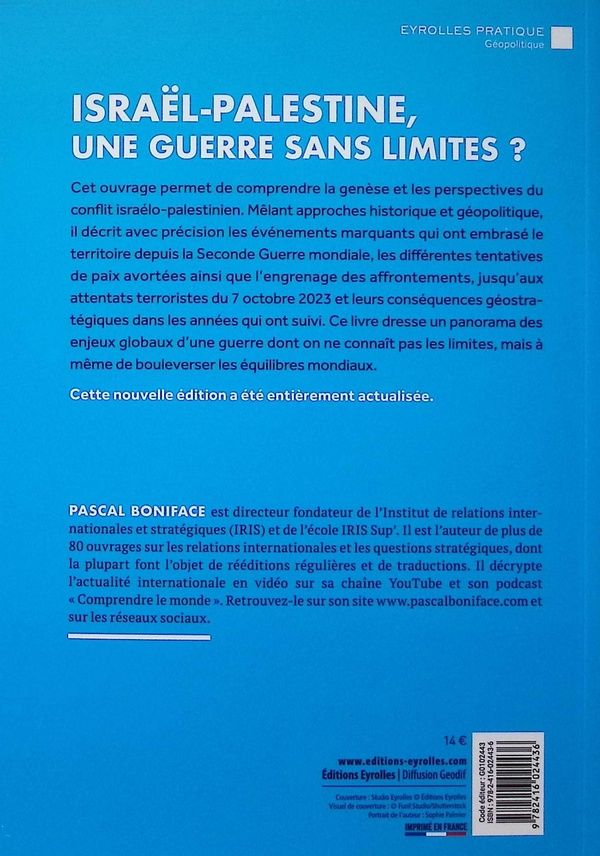 Quatrième de couverture de « Israël-Palestine, une guerre sans limites ? »