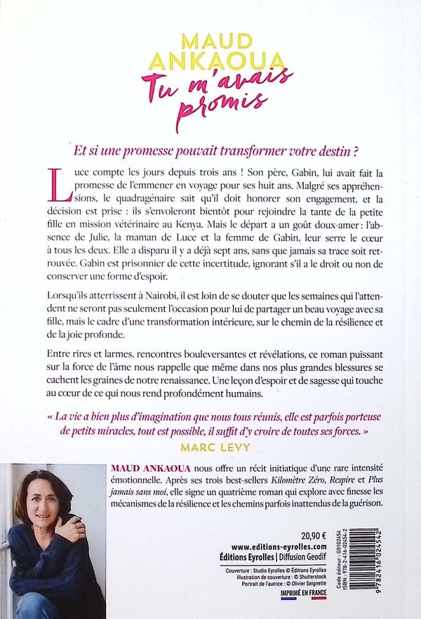 Quatrième de couverture de « TU M'AVAIS PROMIS »