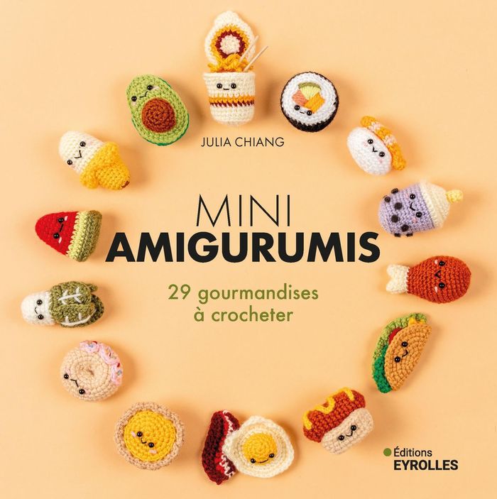 Couverture du livre « MINI AMIGURUMIS - 29 GOURMANDISES A CROCHETER », librairie Les Contes Infusés à Corte