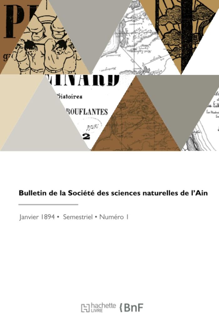 Couverture du livre « BULLETIN DE LA SOCIETE DES SCIENCES NATURELLES DE L'AIN » de Societe Des Sciences, librairie Les Contes Infusés à Corte