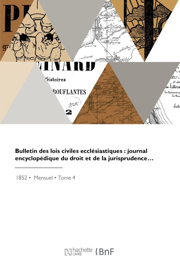Couverture du livre « BULLETIN DES LOIS CIVILES ECCLESIASTIQUES » de Gilbert Champeaux, librairie Les Contes Infusés à Corte