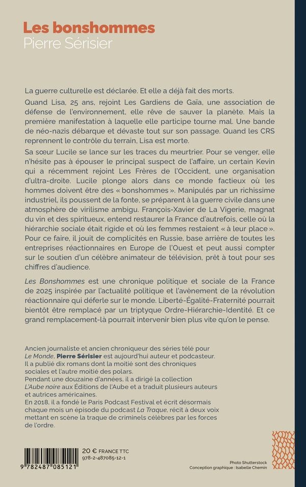 Quatrième de couverture de « Les bonshommes : roman »