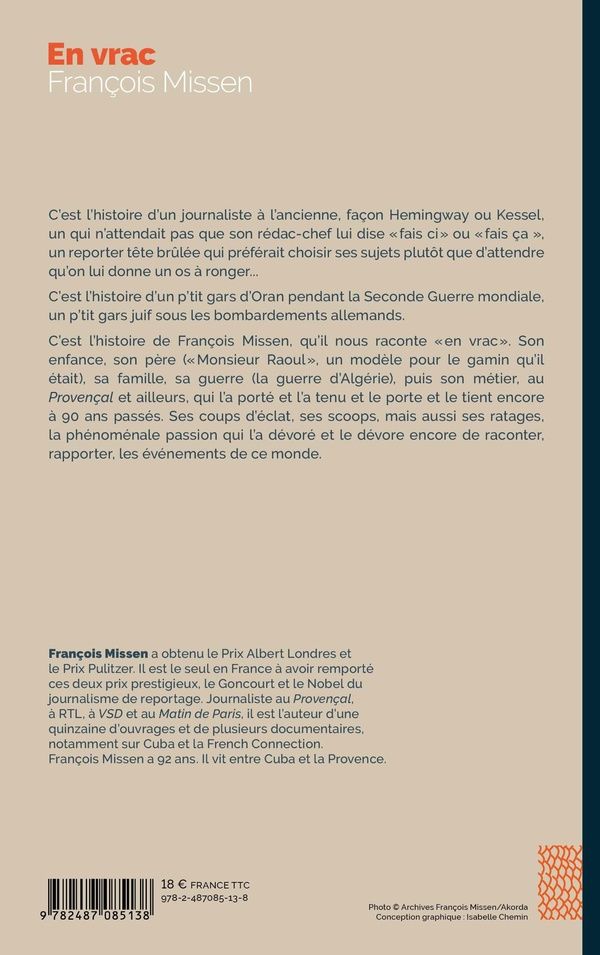 Quatrième de couverture de « En vrac »