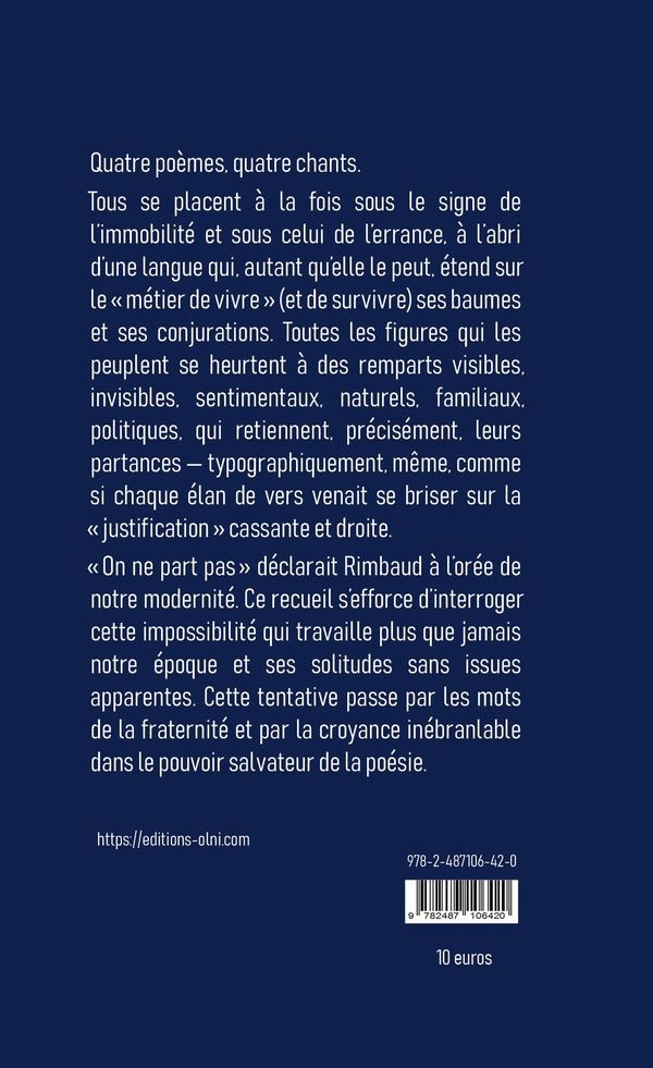 Quatrième de couverture de « Rempartances »