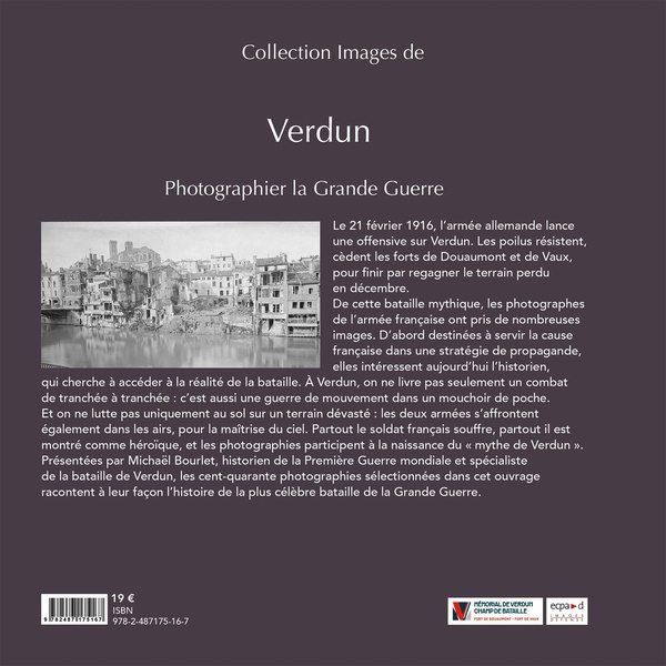 Quatrième de couverture de « Verdun : photographier la Grande Guerre »