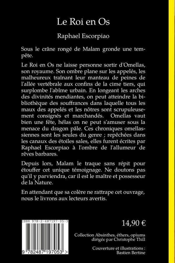 Quatrième de couverture de « Le roi en os »