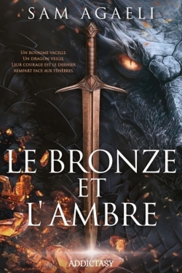 Couverture du livre « Le bronze et l'ambre » de Sam Agaeli, librairie Les Contes Infusés à Corte