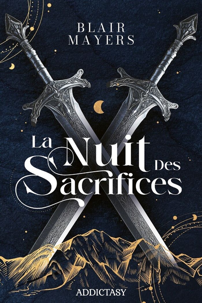 Couverture du livre « La nuit des sacrifices » de Blair Mayers, librairie Les Contes Infusés à Corte
