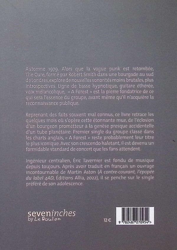 Quatrième de couverture de « The Cure : "A forest" »