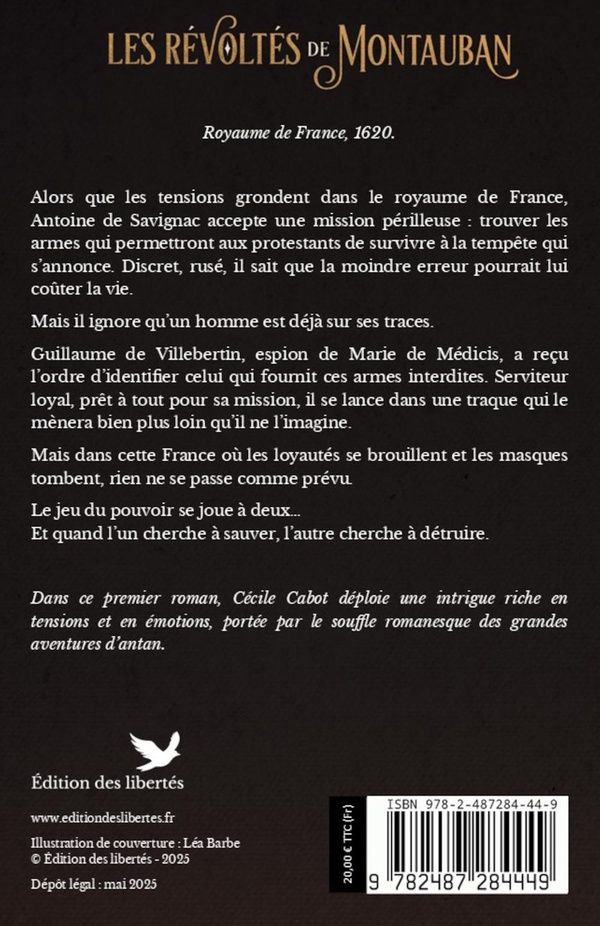 Quatrième de couverture de « Les révoltés de Montauban »