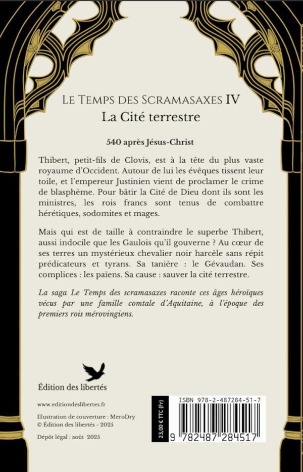 Quatrième de couverture de « La cité terrestre : 540-548 ap. J.-C. »