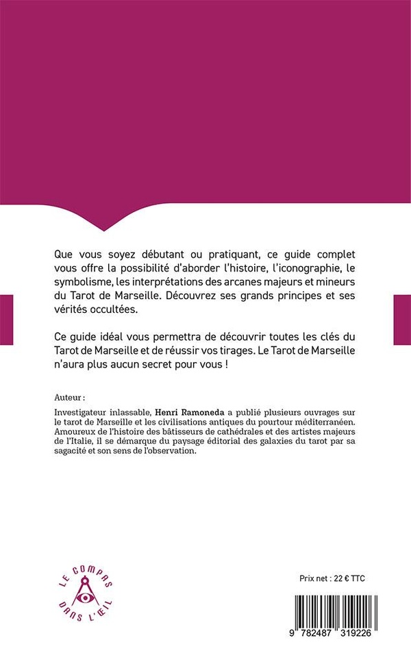 Quatrième de couverture de « Grand guide du tarot de Marseille »