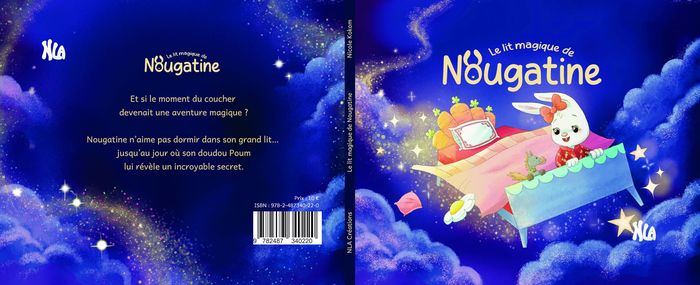 Couverture du livre « Le lit magique de Nougatine », librairie Les Contes Infusés à Corte