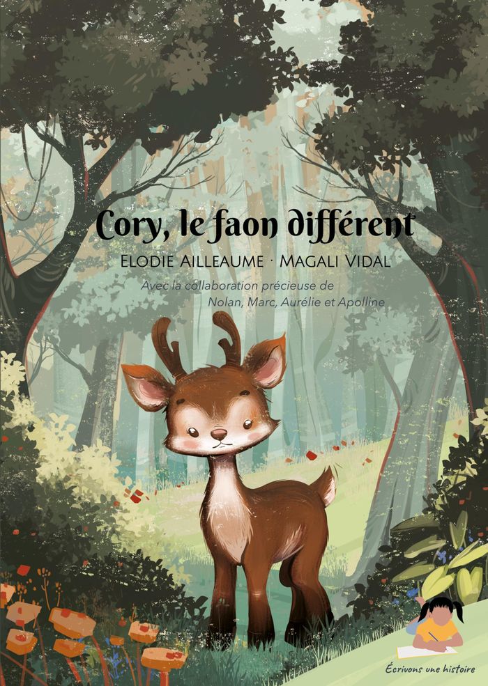 Couverture du livre « Cory, le faon différent » de Elodie Ailleaume, librairie Les Contes Infusés à Corte