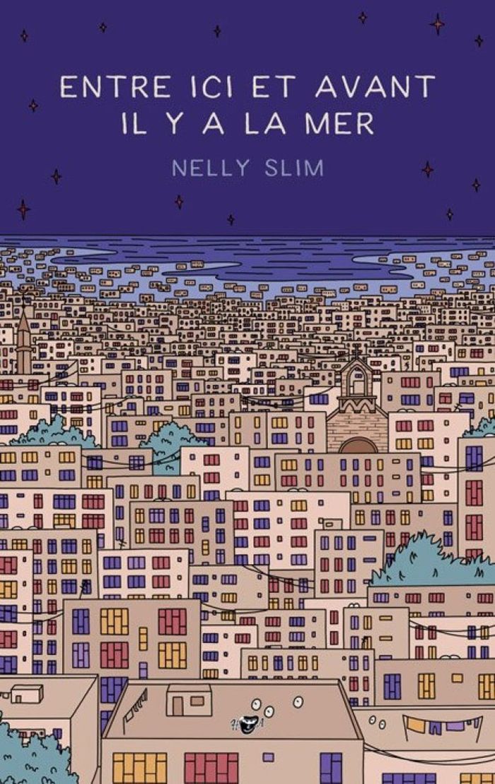 Couverture du livre « Entre ici et avant il y a la mer » de Nelly Slim, librairie Les Contes Infusés à Corte