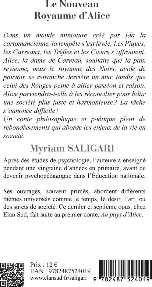 Quatrième de couverture de « Le nouveau royaume d'Alice : conte »