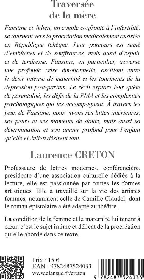 Quatrième de couverture de « Traversée de la mère »