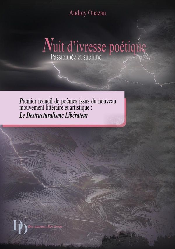 Couverture du livre « Nuit d'ivresse poétique passionnée et sublime » de Audrey Ouazan, librairie Les Contes Infusés à Corte