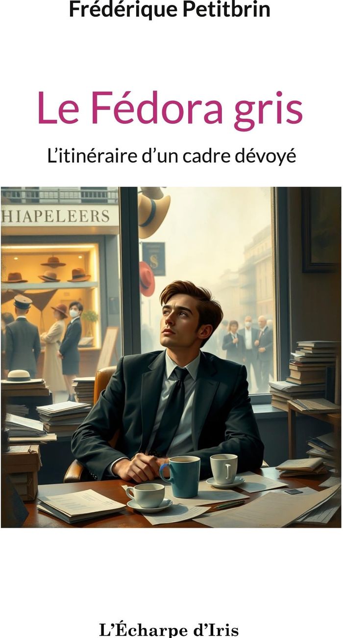 Couverture du livre « Le fédora gris : l'itinéraire d'un cadre dévoyé » de Frédérique Petitbrin, librairie Les Contes Infusés à Corte