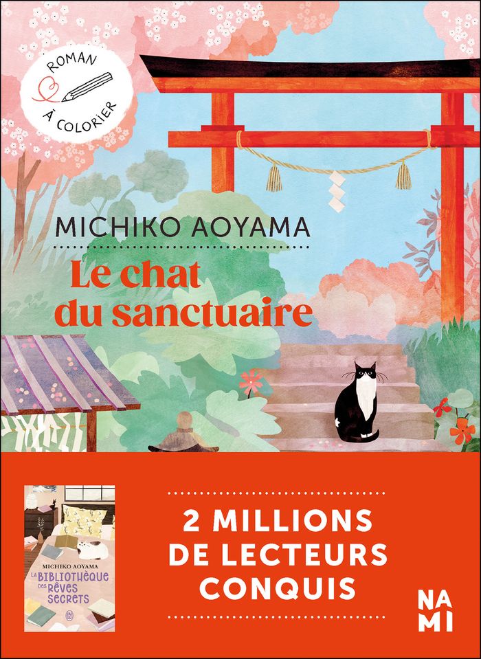 Couverture du livre « LE CHAT DU SANCTUAIRE » de Michiko Aoyama, librairie Les Contes Infusés à Corte