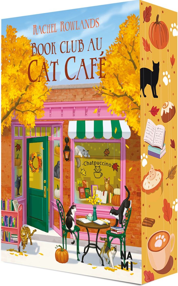 Couverture du livre « BOOK CLUB AU CAT CAFE », librairie Les Contes Infusés à Corte